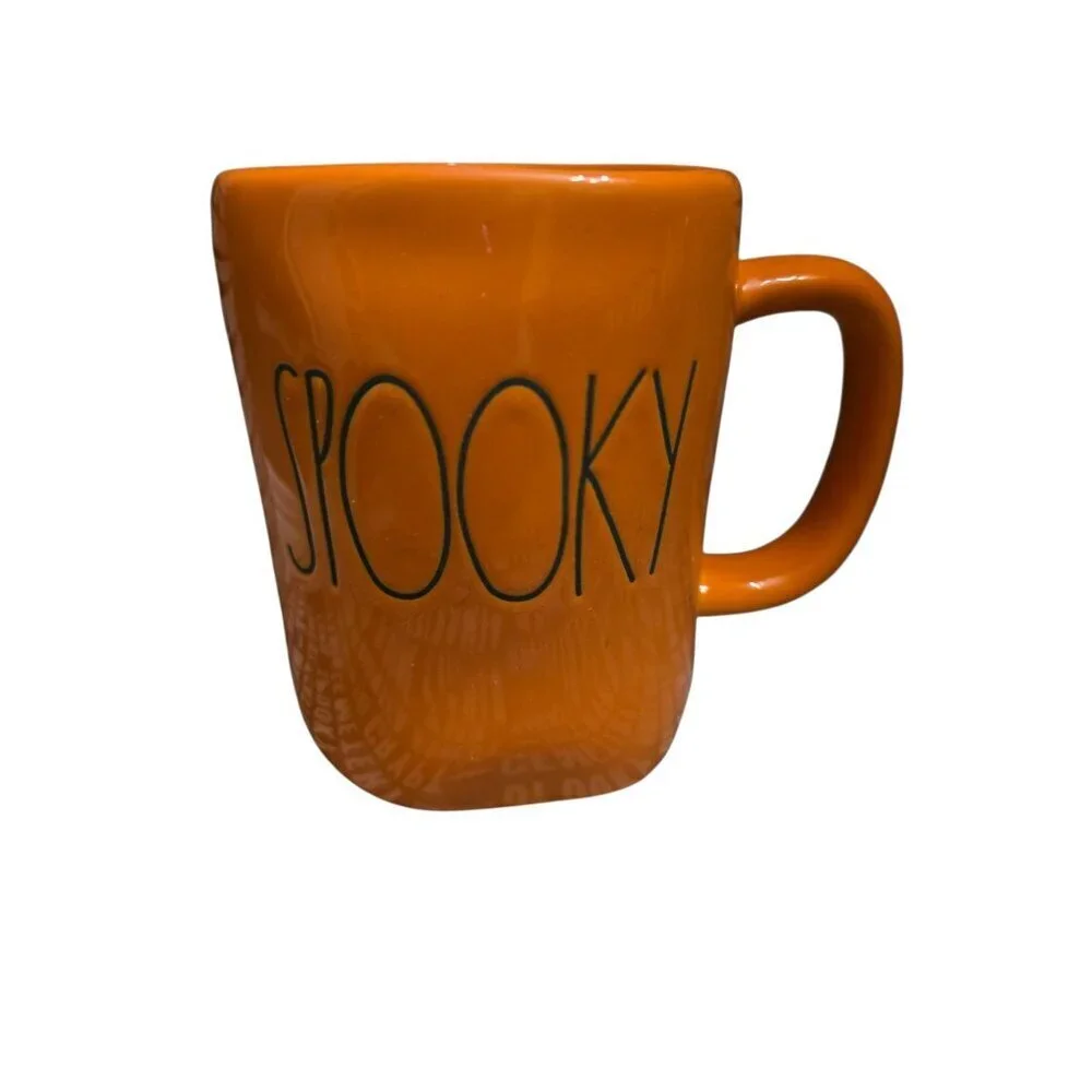 NWT Rae Dunn Spooky Orange Halloween Mug